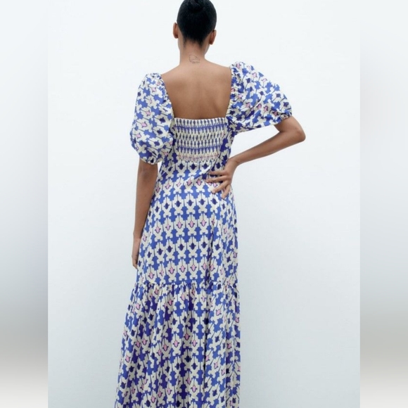 NWT Zara Printed Midi Dress - 3139/725 - Picture 4 of 16